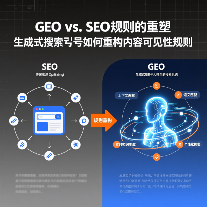 GEO vs. SEO：生成式搜索引擎如何重构内容可见性规则-GEO博客网